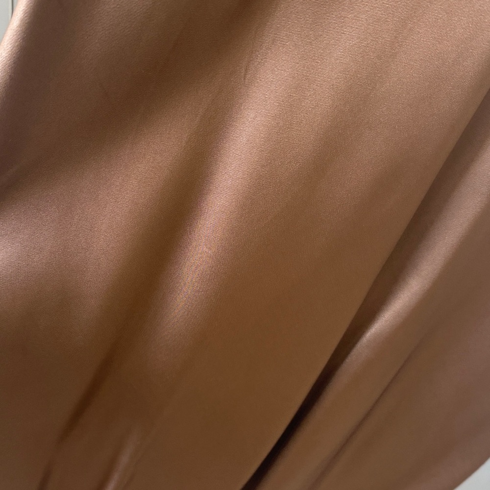 J Crew Gwenyth Gold Satin Skirt - Picture 3 of 5